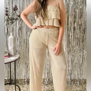 Elegant Cream Women's Set